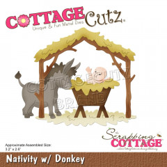 CottageCutz Dies - Nativity W/Donkey