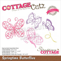 Cottage Cutz Elite Die - Springtime Butterflies