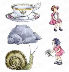 Stamping Bella Cling Stamps - Edgar And Molly Vintage Snail Set