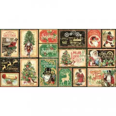 Christmas Time Ephemera Cards