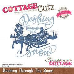 CottageCutz Elites Die - Dashing Through The Snow