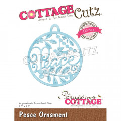 CottageCutz Elites Die - Peace Ornament