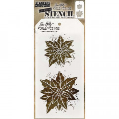 Tim Holtz Layered Stencil - Poinsettia Due