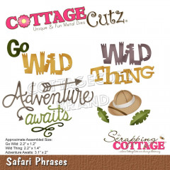 Cottage Cutz Die - Safari Phrases