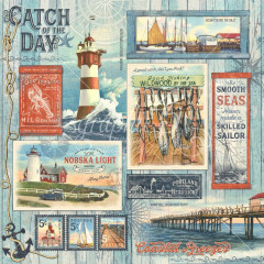 Catch Of The Day Designpapier - Catch Of The Day