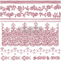 Re-Design 12x12 Decor Clear Stamps - Floral Borders