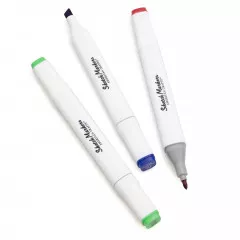 Sketch Markers Dual-Tip Alcohol Marker - Assorted Colors (12)