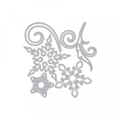 Hero Arts Fancy Dies - Large Snowflakes And Swirls