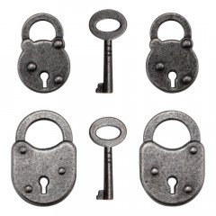 Idea-Ology Metal Adornments - Locks and Keys