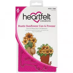 Cut and Emboss Die - Rustic Sunflower Can and Freezer Cut and Emboss Die - Rustic Sunflower Can and Freezer