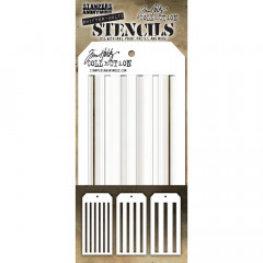 Tim Holtz Layered Stencil Set - Shifter Stripes