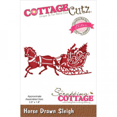 Cottage Cutz Elites Die - Horse Drawn Sleigh