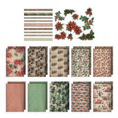 Idea-Ology Worn Wallpaper Scraps - Christmas