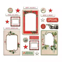 Idea-Ology Chipboard Baseboards - Christmas