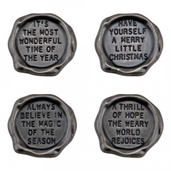 Idea-Ology Metal Quote Seals - Christmas