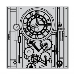 Hero Arts Cling Stamps - Gear Clock Bold Prints