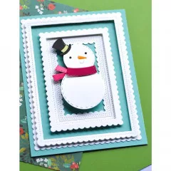 Poppystamps Metal Dies - Whittle Friendly Snowman