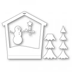 Memory Box Die - Snowman House Frame