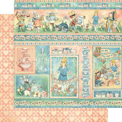 Alices Tea Party Designpapier - Fantasy