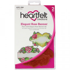 Cling Stamps - Elegant Rose Banner