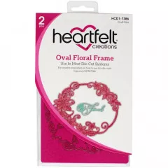 Cut and Emboss Die - Oval Floral Frame Cut and Emboss Die - Oval Floral Frame
