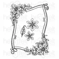 Cling Stamps - Curvy Floral Frame