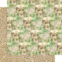 Wild and Free Designpapier - Savanna Babies