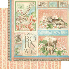 Wild and Free Designpapier - Born To be Wild