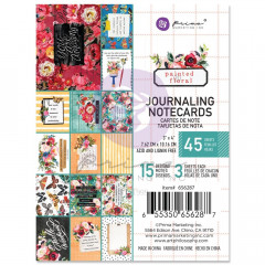 Painted Floral Journaling Cards 3x4