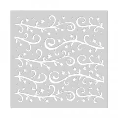 Hero Art 6x6 Stencil - Star Branches