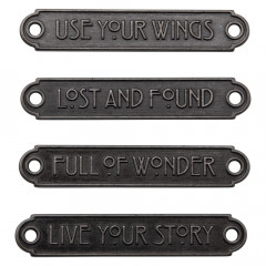 Idea-Ology Metal Word Plaques