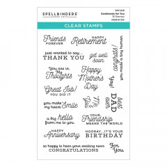 Spellbinders Clear Stamps - Celebrate You Sentiments For You