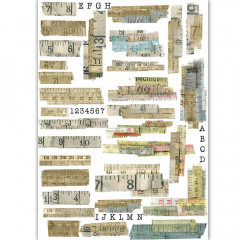 Transfer Me Sheet A4 - Vintage Measurement Tapes