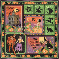 Charmed Designpapier - If The Broomstick Fits