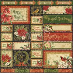 Warm Wishes Designpapier - So Very Merry