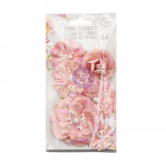 Mulberry Paper Flower - Marbled With Love Strawberry Milkshake