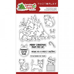 PhotoPlay Clear Stamps - Santa Paws Cat