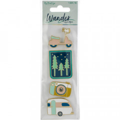 Wander Enamel Painted Pins