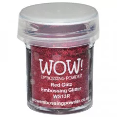 Wow Embossing Glitter - Red Glitz