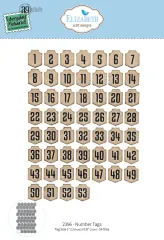 Metal Cutting Die - Comfy Cozy - Number Tags