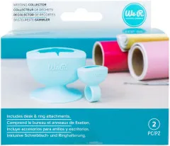 WRMK Weeding Collector Verpackung mit Desktop- und Ring-Modell, Vinyl-Rollen im Hintergrund