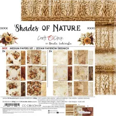Craft O'Clock Shades Of Nature Papierblock mit Strickmuster-Detailansicht