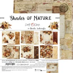 Craft O'Clock Shades Of Nature Mix Paper Set in der Übersicht mit Umschlag