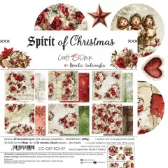 Übersicht Spirit of Christmas 8x8 Papierblock mit weihnachtlichen Mustern