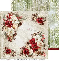 Dritter Bogen des Spirit of Christmas Papierblocks mit Spitzenmuster