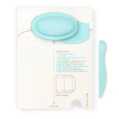 WRMK Pillow Box Punch Board mit hellblauem Score-Board, Zwei-Wege-Locher, Rillwerkzeug und Anleitung zur Herstellung von Pillow Boxes