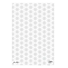 Flaches Design des Sizzix Prägefolders Vault Snowflakes #3 mit detailliertem Schneeflocken-Muster.