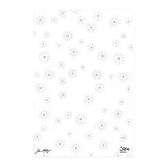 Transparenter Sizzix Prägefolder Vault Sparkle Stars mit eingeprägtem Sternenmuster im Detail