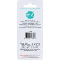 Rückseite Verpackung We R Memory Keepers Trim & Score Ersatzmesser mit Produktinformationen