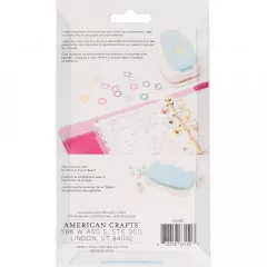 Verpackung des Reinforce Hole Punch mit Anleitung, Musterbildern und Anwendungsbeispielen für Planer